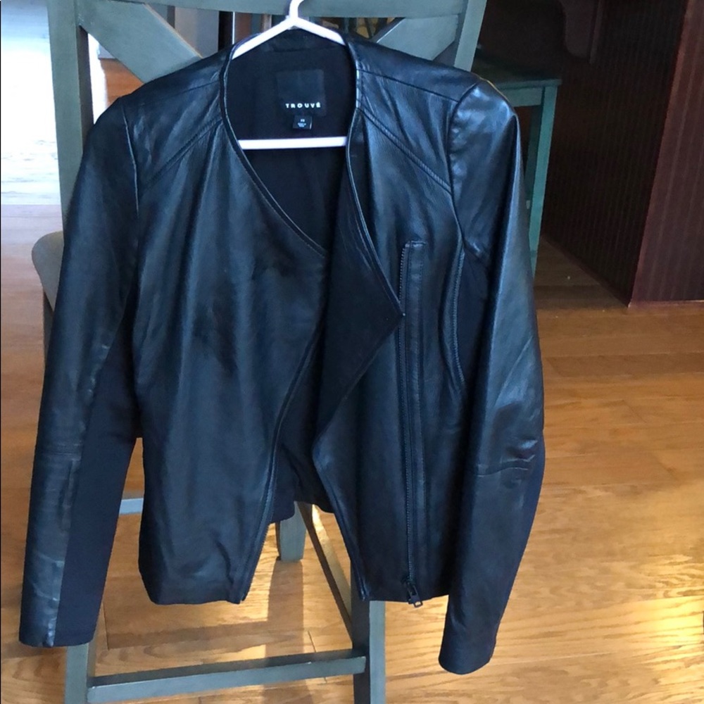 XS Nordstrom Trouve leather moto-ish  jacket